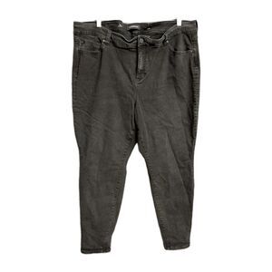 Pistola Jeans Women's Plus Size 24W Black High Rise "the Skinny" Ankle 42x28.5